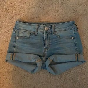 American Eagle Light Washed Jean Shorts